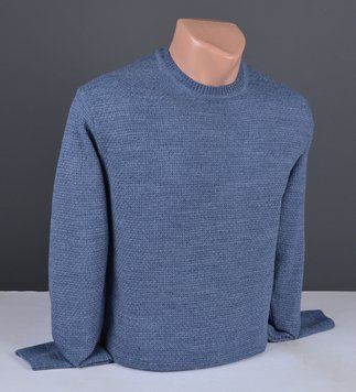 Мужской тонкий джемпер | Мужской свитер синий Турция 3118 XL 3118-XL фото