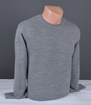 Мужской тонкий джемпер | Мужской свитер серый Турция 3129 2XL 3129-2 фото
