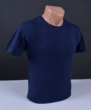 Чоловіча футболка однотонна синя Туреччина 4034 Б 6XL 4034 Б-6 фото