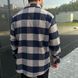 Мужская утепленая байковая рубашка в клетку бежевая | мужская теплая кашемировая рубашка Турция 1115 1115 фото 5